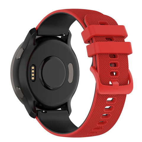 For Huawei Watch Buds / Watch GT 42mm 46mm / Watch GT 3 Pro 46mm Silicone Watch Band 22mm Dual-Color Soft Strap