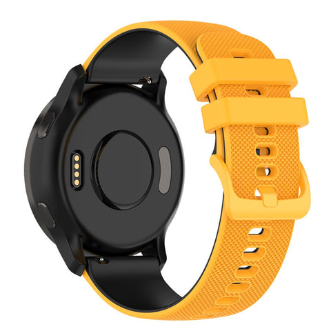 For Huawei Watch Buds / Watch GT 42mm 46mm / Watch GT 3 Pro 46mm Silicone Watch Band 22mm Dual-Color Soft Strap