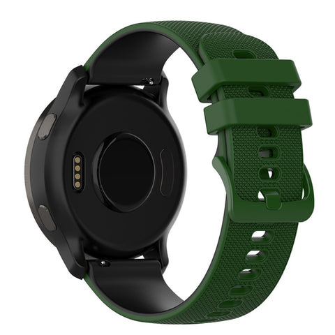 For Huawei Watch Buds / Watch GT 42mm 46mm / Watch GT 3 Pro 46mm Silicone Watch Band 22mm Dual-Color Soft Strap