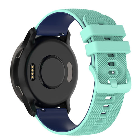 For Huawei Watch Buds / Watch GT 42mm 46mm / Watch GT 3 Pro 46mm Silicone Watch Band 22mm Dual-Color Soft Strap