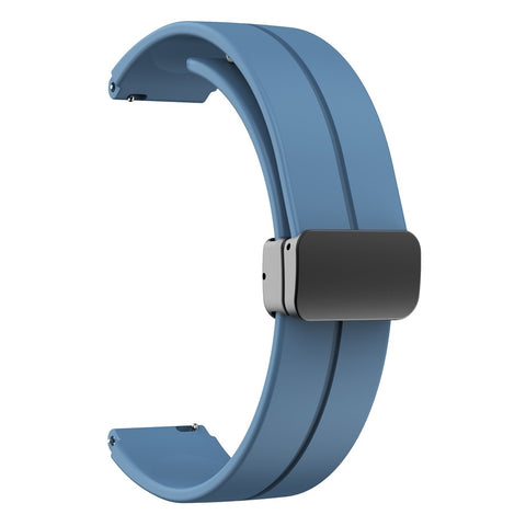For Keep B4 / Huawei Watch Fit Mini 16mm Silicone Band Replacement Watch Strap, Black Folding Buckle