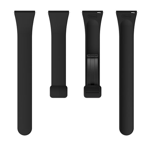 Silicone Bands for Samsung Galaxy Watch6 / Watch6 Classic / Watch 5 / Watch 5 Pro / Watch4 / Watch4 Classic Black Buckle 20mm Strap