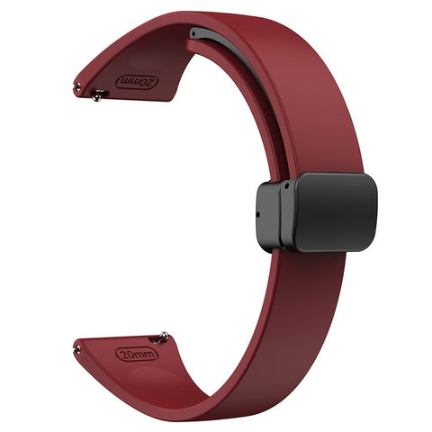 Silicone Bands for Samsung Galaxy Watch6 / Watch6 Classic / Watch 5 / Watch 5 Pro / Watch4 / Watch4 Classic Black Buckle 20mm Strap