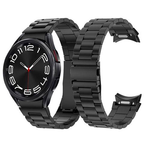 For Samsung Galaxy Watch FE 40mm / Watch6 / Watch6 Classic / Watch 5 / Watch 5 Pro Flat Buckle Watch Strap Metal Replacement Watch Band