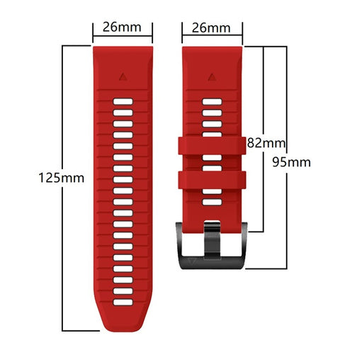 For Garmin Fenix 7X Pro/Fenix 7X Dual-Color Sport Watch Strap Silicone Breathable Wristband