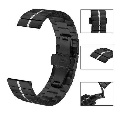 For Huawei Watch 3 / Watch 3 Pro Metal Watch Strap Stainless Steel Butterfly Buckle Wrist Band