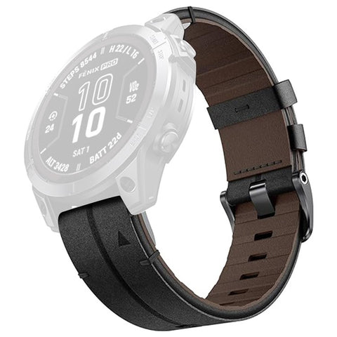 For Garmin Fenix 5X 6X 7X Pro Tactix Delta 26mm Genuine Leather Watch Strap Band Replacement