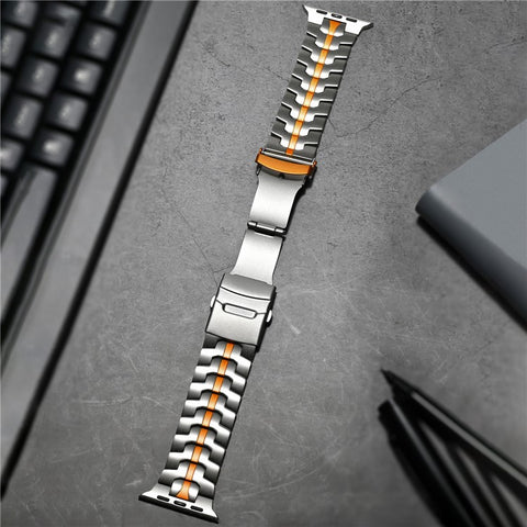 For Apple Watch Ultra 3 2 1 49mm / Series 11 10 46mm / 9 8 7 45mm / SE3 SE2 SE 6 5 4 44mm / 3 2 1 42mm Watch Strap Titanium
