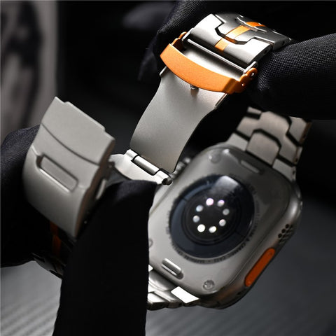 For Apple Watch Ultra 3 2 1 49mm / Series 11 10 46mm / 9 8 7 45mm / SE3 SE2 SE 6 5 4 44mm / 3 2 1 42mm Watch Strap Titanium