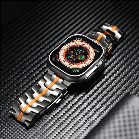 For Apple Watch Ultra 3 2 1 49mm / Series 11 10 46mm / 9 8 7 45mm / SE3 SE2 SE 6 5 4 44mm / 3 2 1 42mm Watch Strap Titanium