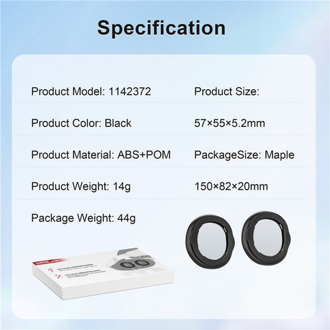 STARTRC GAMES For Meta Quest 3 VR Glasses Anti-Scratch Ring Myopia Lens 400-600 Degree (Astigmatism: 50-200 Degree)