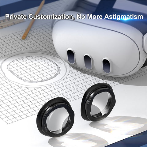 STARTRC GAMES For Meta Quest 3 VR Glasses Anti-Scratch Ring Lens (Myopic Diopter 6.0-7.0 / Astigmatism 0.5-2.0)