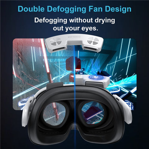 STARTRC GAMES Facial Interface Face Cover with Cooling Fan for Meta Quest 3 Accessories Set