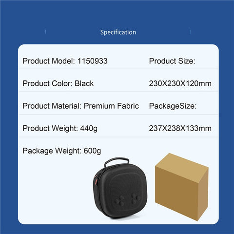 STARTRC GAMES For Meta Quest 3S / Quest 3 / Quest 2 Carrying Case Snowflake Cloth VR Headset Storage Bag