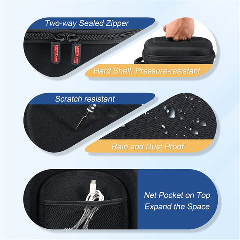 STARTRC GAMES For Meta Quest 3S / Quest 3 / Quest 2 Carrying Case Snowflake Cloth VR Headset Storage Bag