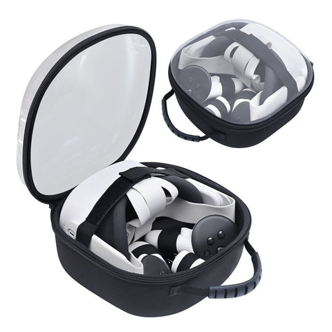STARTRC GAMES For Meta Quest 3S / Quest 3 / Quest 2 Carrying Case Snowflake Cloth VR Headset Storage Bag