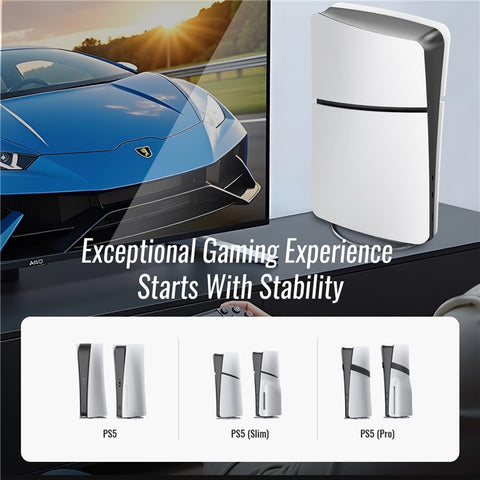 JYS JYS-P5216 Vertical Stand for Sony PlayStation 5 Pro / PlayStation 5 / PS5 Slim Game Console Round Base
