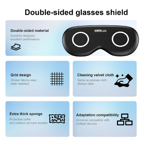 STARTRC GAMES For Meta Quest 3S / Apple Vision Pro VR Lens Cover Dustproof Eye Mask Protective Shield
