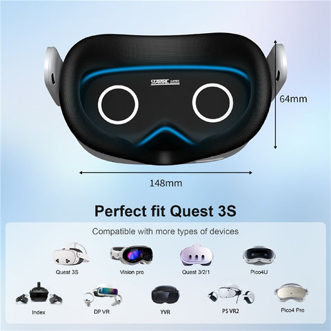 STARTRC GAMES For Meta Quest 3S / Apple Vision Pro VR Lens Cover Dustproof Eye Mask Protective Shield