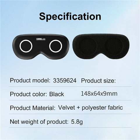 STARTRC GAMES For Meta Quest 3S / Apple Vision Pro VR Lens Cover Dustproof Eye Mask Protective Shield
