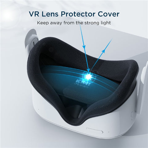 KIWI DESIGN QP01 Lens Protector Pad For Meta Quest 3S / 3 / 2 / Apple Vision Pro VR Headsets Sunlight Dust Protection