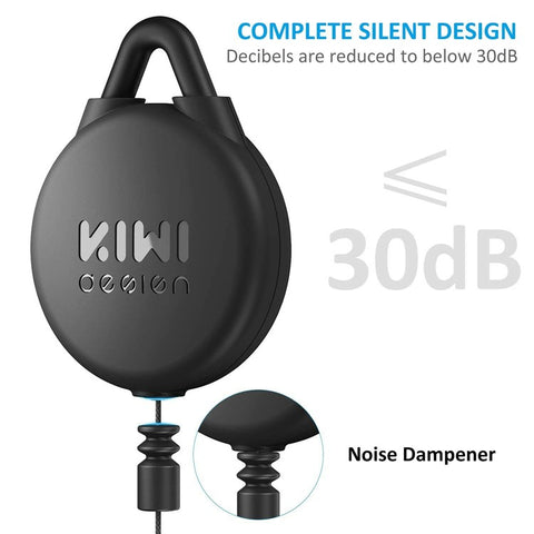 KIWI DESIGN 3PCS VR Cable Management for Meta Quest / Sony PlayStation VR Retractable Ceiling Pulley System