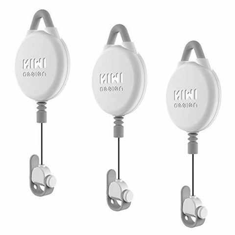 KIWI DESIGN 3PCS VR Cable Management for Meta Quest / Sony PlayStation VR Retractable Ceiling Pulley System