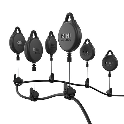 KIWI DESIGN V2-6 6PCS VR Cable Management for Meta Quest / Sony PlayStation VR Retractable Ceiling Pulley System