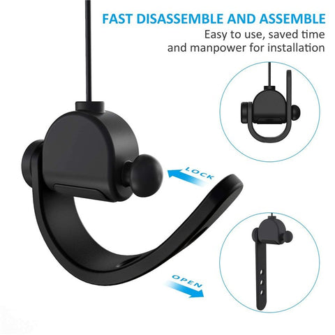 KIWI DESIGN V2-6 6PCS VR Cable Management for Meta Quest / Sony PlayStation VR Retractable Ceiling Pulley System
