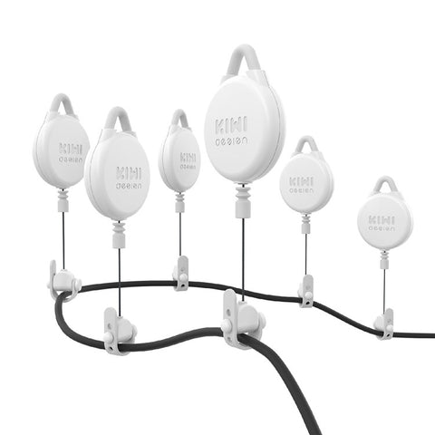 KIWI DESIGN V2-6 6PCS VR Cable Management for Meta Quest / Sony PlayStation VR Retractable Ceiling Pulley System