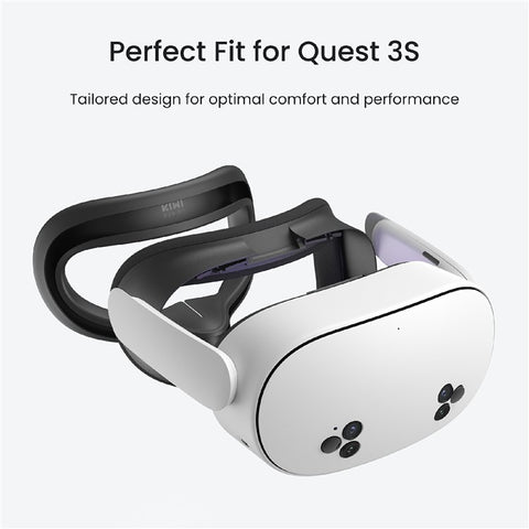KIWI DESIGN F4 Q7-2P Silicone Facial Cover for Meta Quest 3S Sweat-Proof Immersive Light-Blocking