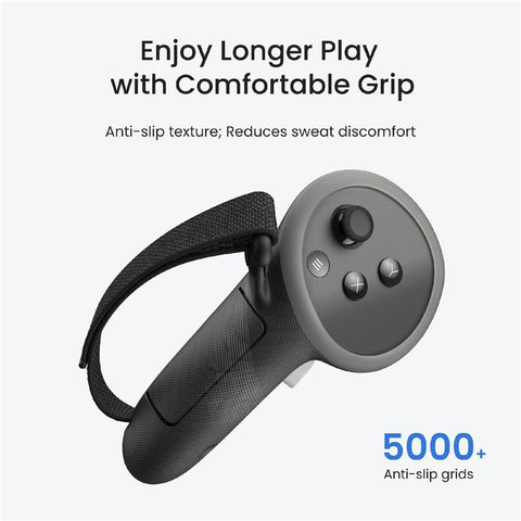 KIWI DESIGN G4 Pro QG06 1 Pair Controller Grips Protector For Meta Quest 3 / 3S Non-Slip Handle Silicone Cover