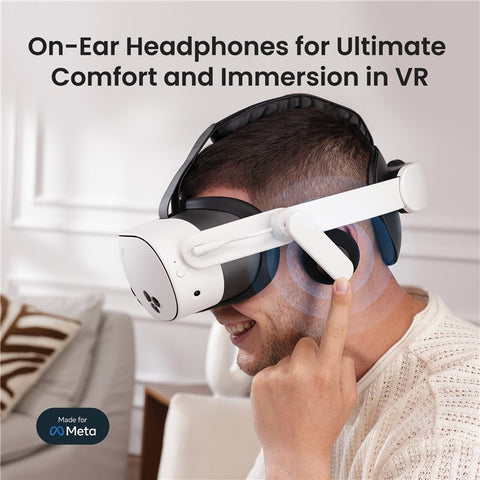 KIWI DESIGN K4 DUO For Meta Quest 3  /  3S Comfort Head Strap High-Quality Headphones VR Headband