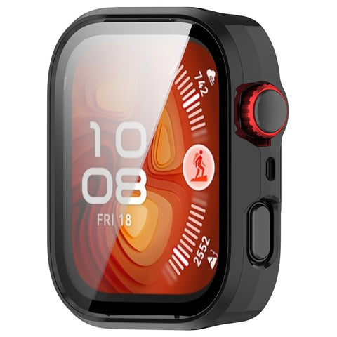 For Huawei Watch Fit 4 Pro Watch Case PC Frame Cover with Tempered Glass Screen Film
