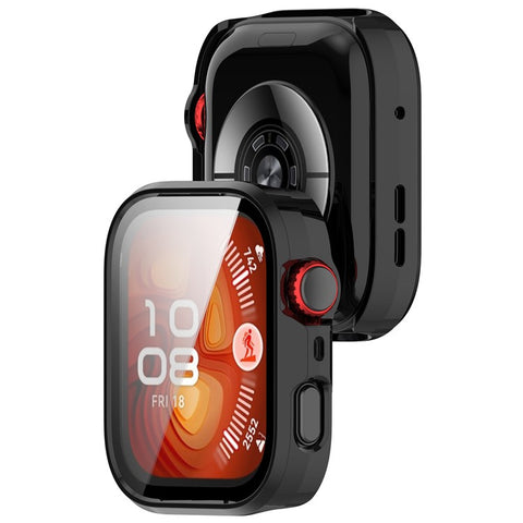 For Huawei Watch Fit 4 Pro Watch Case PC Frame Cover with Tempered Glass Screen Film