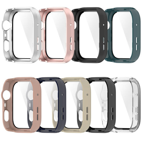For Huawei Watch Fit 4 Pro Watch Case PC Frame Cover with Tempered Glass Screen Film