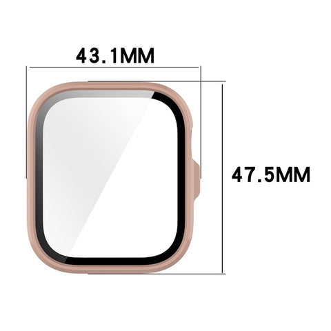 For Huawei Watch Fit 4 Pro Watch Case PC Frame Cover with Tempered Glass Screen Film