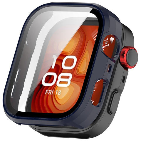 For Huawei Watch Fit 4 Pro Watch Case PC Frame Cover with Tempered Glass Screen Film