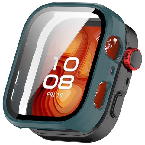 For Huawei Watch Fit 4 Pro Watch Case PC Frame Cover with Tempered Glass Screen Film