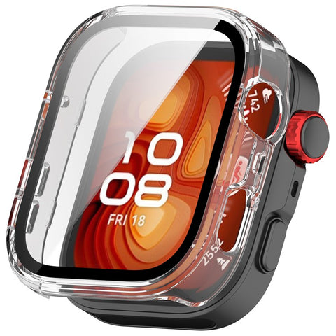 For Huawei Watch Fit 4 Pro Watch Case PC Frame Cover with Tempered Glass Screen Film