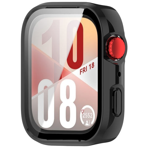 For Huawei Watch Fit 4 Watch Case PC Frame Cover with Tempered Glass Screen Film