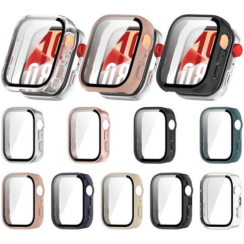 For Huawei Watch Fit 4 Watch Case PC Frame Cover with Tempered Glass Screen Film