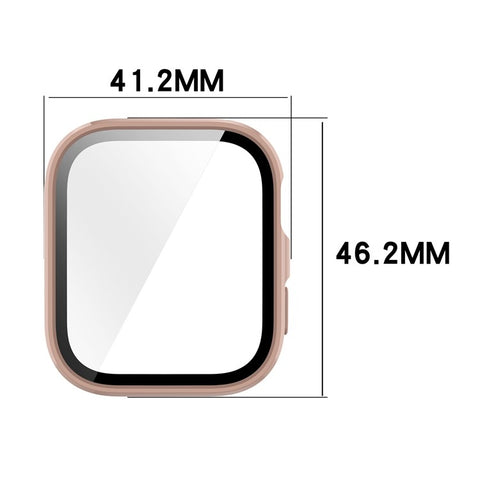 For Huawei Watch Fit 4 Watch Case PC Frame Cover with Tempered Glass Screen Film