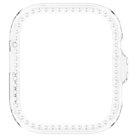 For Huawei Watch Fit 4 Clear Watch Case Rhinestone Decorative Hollow Design PC Watch Cover
