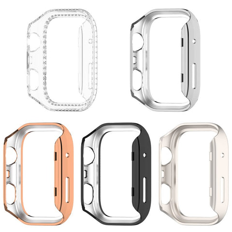 For Huawei Watch Fit 4 Clear Watch Case Rhinestone Decorative Hollow Design PC Watch Cover