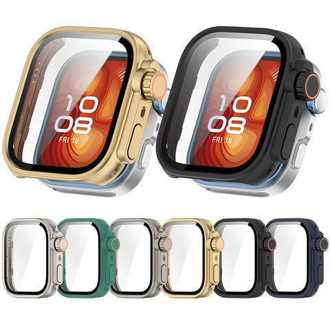 For Huawei Watch Fit 4 Watch Case Instant Transformation Ultra 2 Hard PC Cover with Tempered Glass