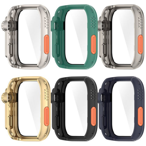 For Huawei Watch Fit 4 Watch Case Instant Transformation Ultra 2 Hard PC Cover with Tempered Glass
