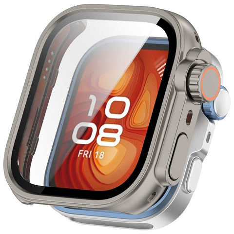 For Huawei Watch Fit 4 Watch Case Instant Transformation Ultra 2 Hard PC Cover with Tempered Glass