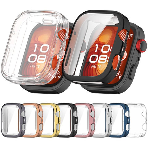 For Huawei Watch Fit 4 Pro TPU Watch Case Full Coverage Transparent Protective Cover