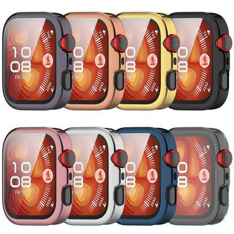 For Huawei Watch Fit 4 Pro TPU Watch Case Full Coverage Transparent Protective Cover